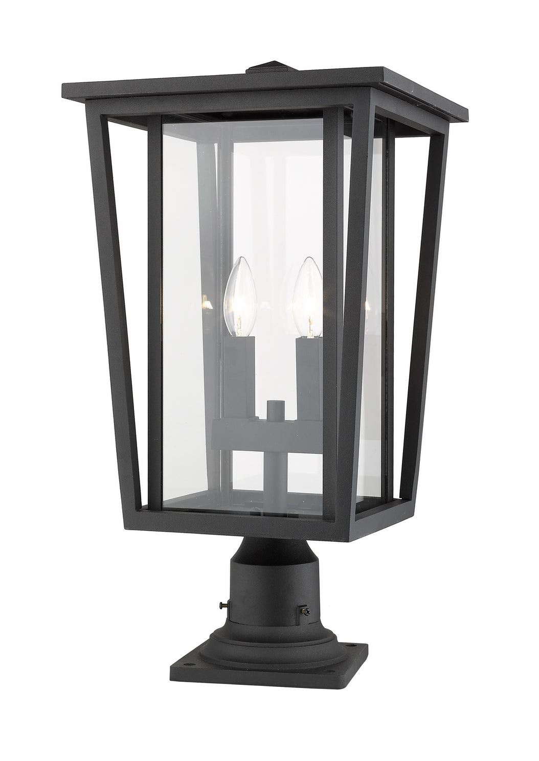 Z-Lite - 571PHBR-533PM-BK - Two Light Outdoor Pier Mounted Fixture - Seoul - Black