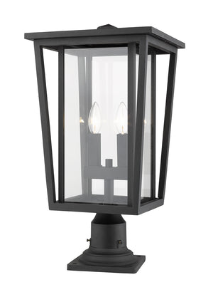 Z-Lite - 571PHBR-533PM-BK - Two Light Outdoor Pier Mounted Fixture - Seoul - Black