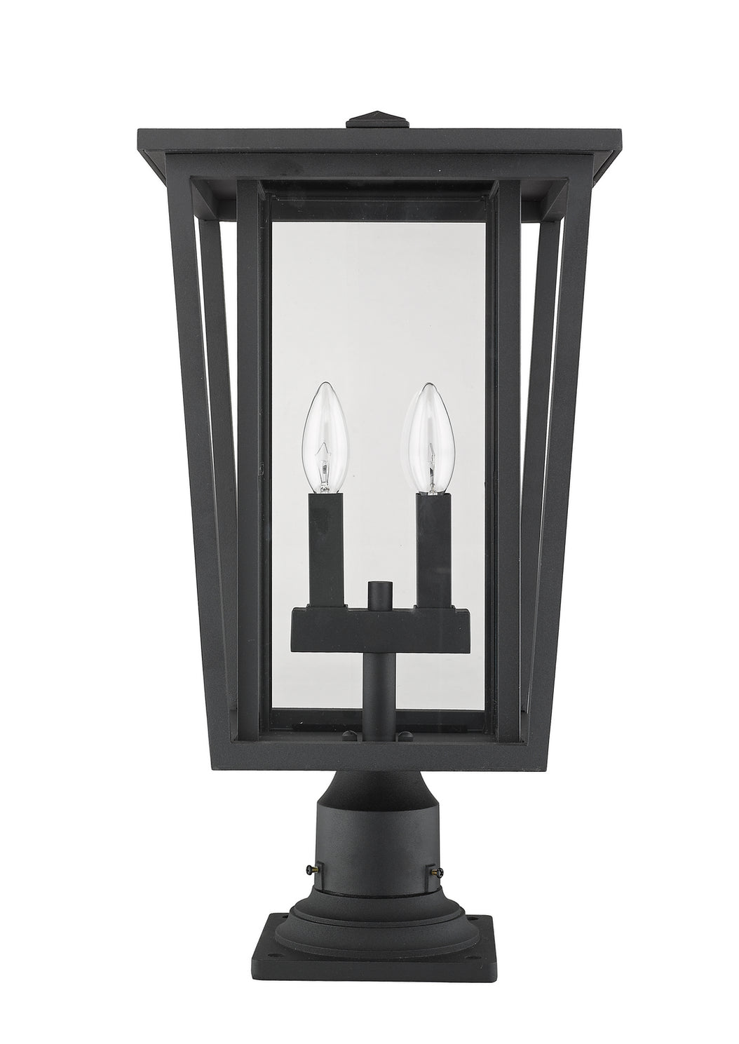 Z-Lite - 571PHBR-533PM-BK - Two Light Outdoor Pier Mounted Fixture - Seoul - Black