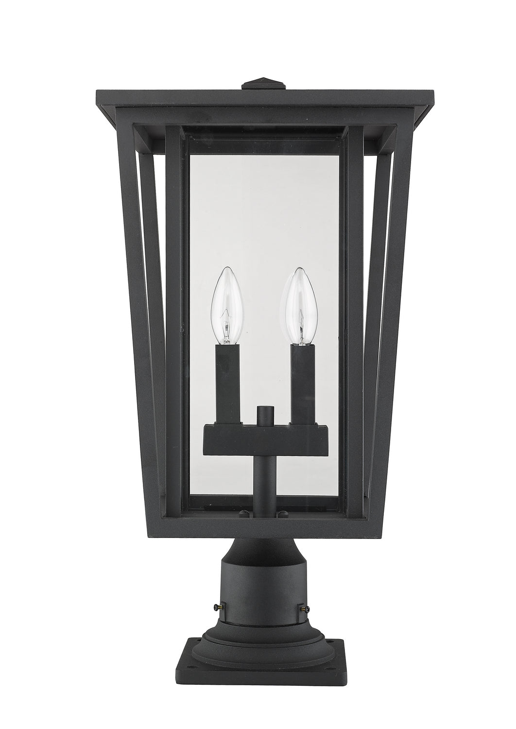 Z-Lite - 571PHBR-533PM-BK - Two Light Outdoor Pier Mount - Seoul - Black