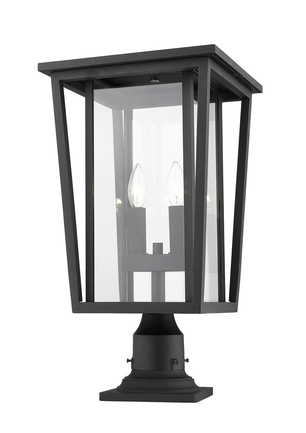 Z-Lite - 571PHBR-533PM-BK - Two Light Outdoor Pier Mounted Fixture - Seoul - Black