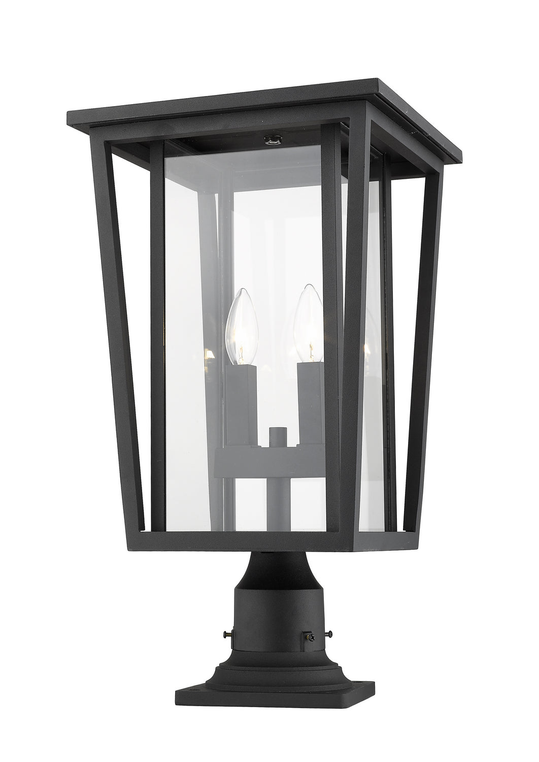 Z-Lite - 571PHBR-533PM-BK - Two Light Outdoor Pier Mounted Fixture - Seoul - Black