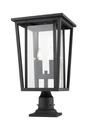 Z-Lite - 571PHBR-533PM-BK - Two Light Outdoor Pier Mounted Fixture - Seoul - Black