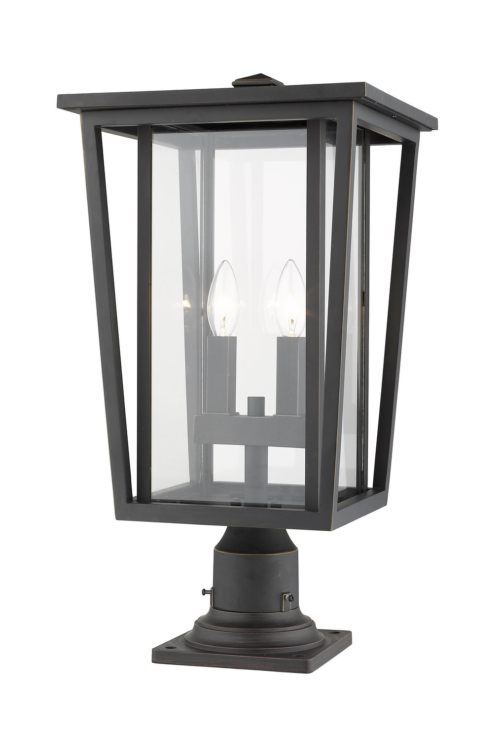 Z-Lite - 571PHBR-533PM-ORB - Two Light Outdoor Pier Mounted Fixture - Seoul - Oil Rubbed Bronze