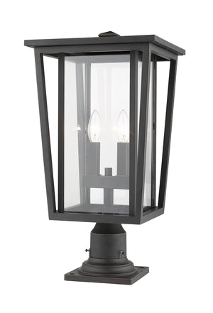 Z-Lite - 571PHBR-533PM-ORB - Two Light Outdoor Pier Mounted Fixture - Seoul - Oil Rubbed Bronze