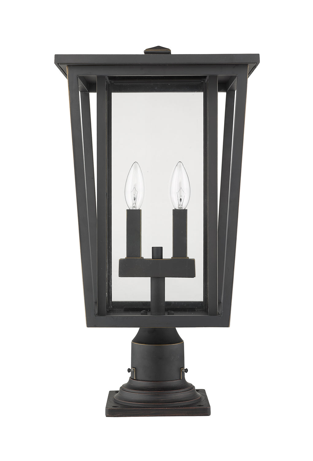 Z-Lite - 571PHBR-533PM-ORB - Two Light Outdoor Pier Mounted Fixture - Seoul - Oil Rubbed Bronze
