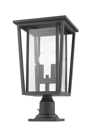 Z-Lite - 571PHBR-533PM-ORB - Two Light Outdoor Pier Mount - Seoul - Oil Rubbed Bronze