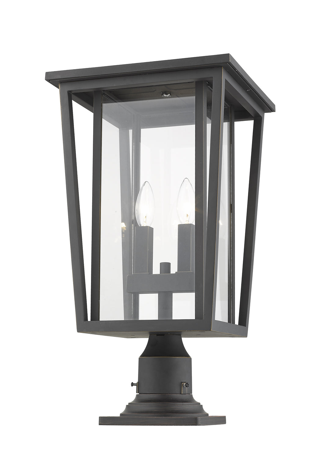 Z-Lite - 571PHBR-533PM-ORB - Two Light Outdoor Pier Mounted Fixture - Seoul - Oil Rubbed Bronze