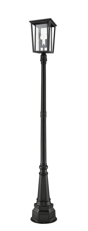 Z-Lite - 571PHBR-564P-BK - Two Light Outdoor Post Mounted Fixture - Seoul - Black