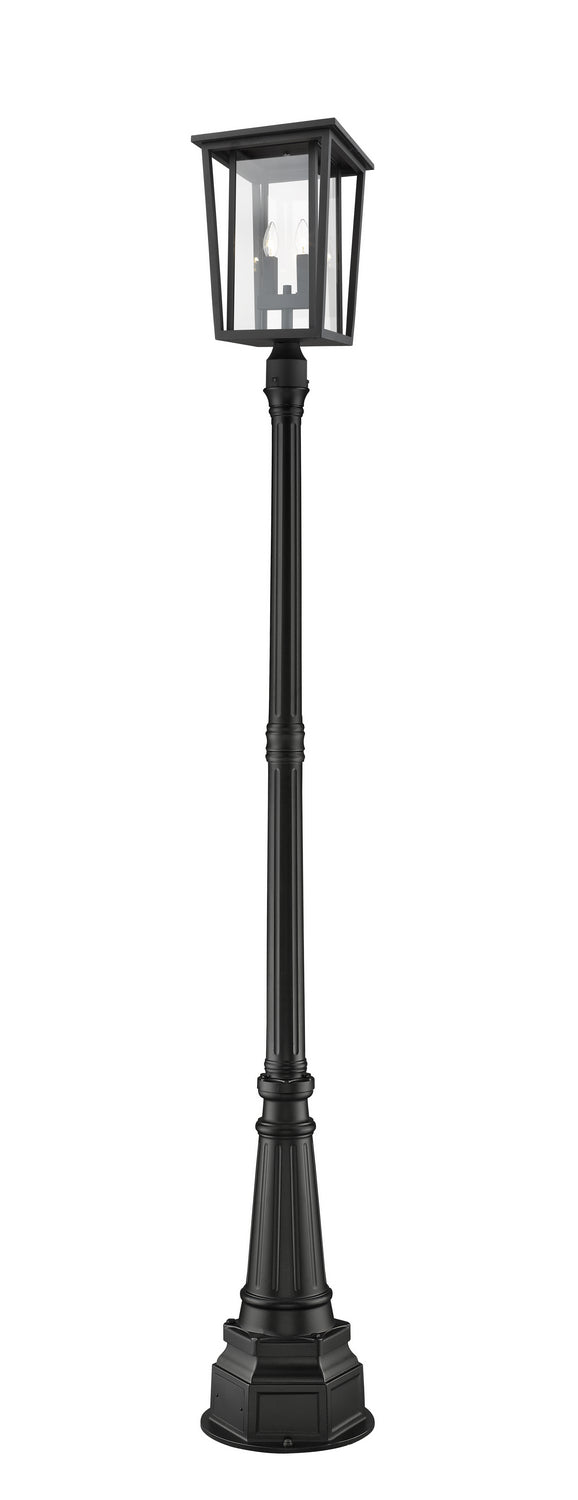 Z-Lite - 571PHBR-564P-BK - Two Light Outdoor Post Mounted Fixture - Seoul - Black