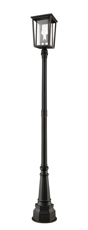 Z-Lite - 571PHBR-564P-ORB - Two Light Outdoor Post Mount - Seoul - Oil Rubbed Bronze