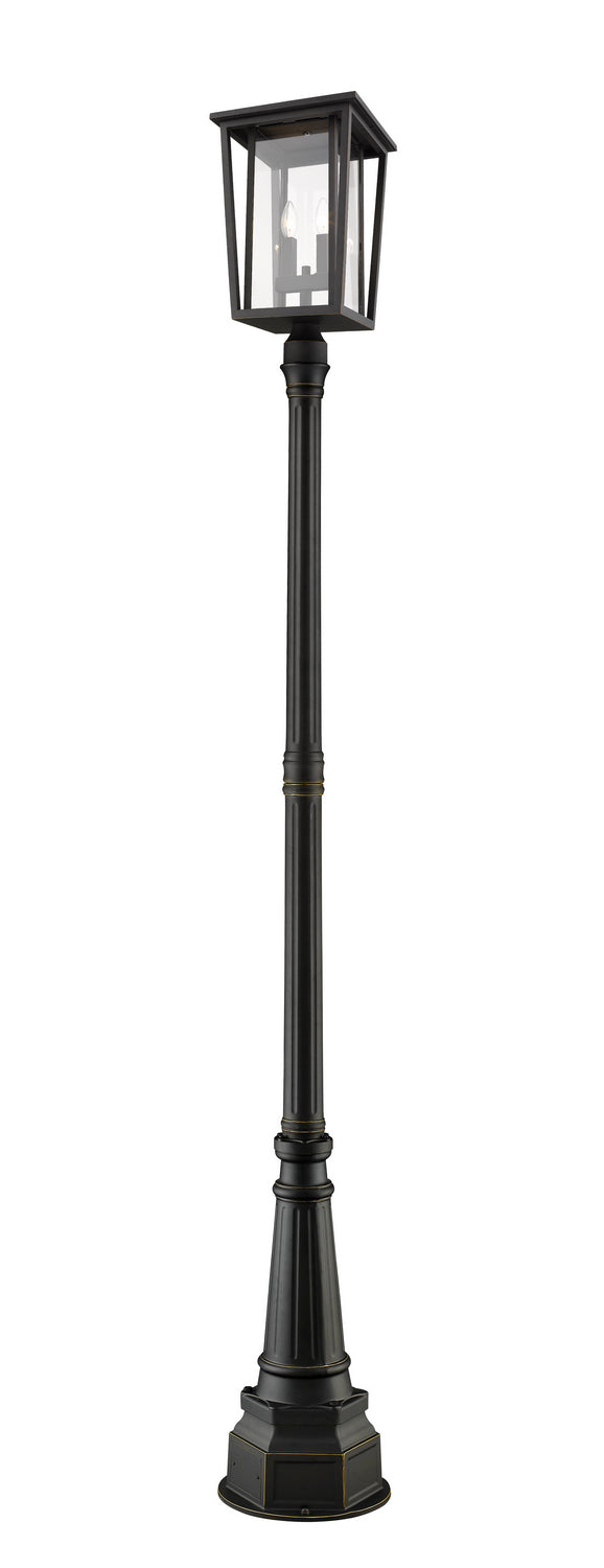 Z-Lite - 571PHBR-564P-ORB - Two Light Outdoor Post Mount - Seoul - Oil Rubbed Bronze