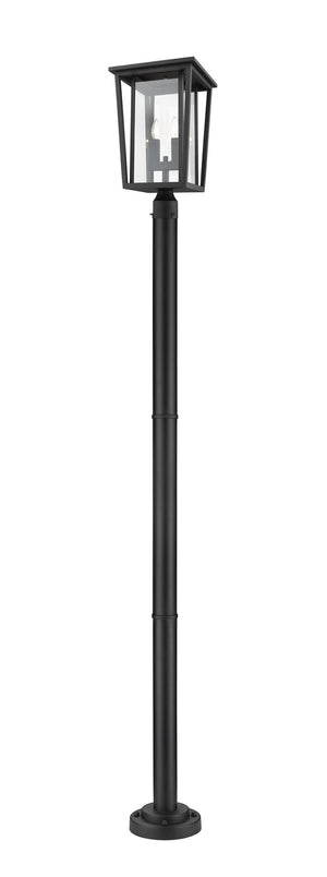Z-Lite - 571PHBR-567P-BK - Two Light Outdoor Post Mounted Fixture - Seoul - Black