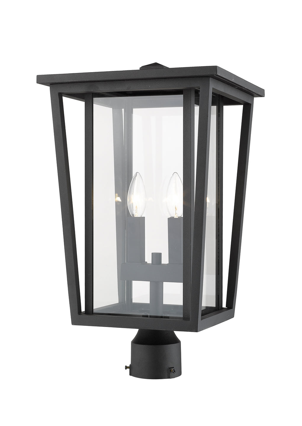 Z-Lite - 571PHBR-BK - Two Light Outdoor Post Mount Fixture - Seoul - Black