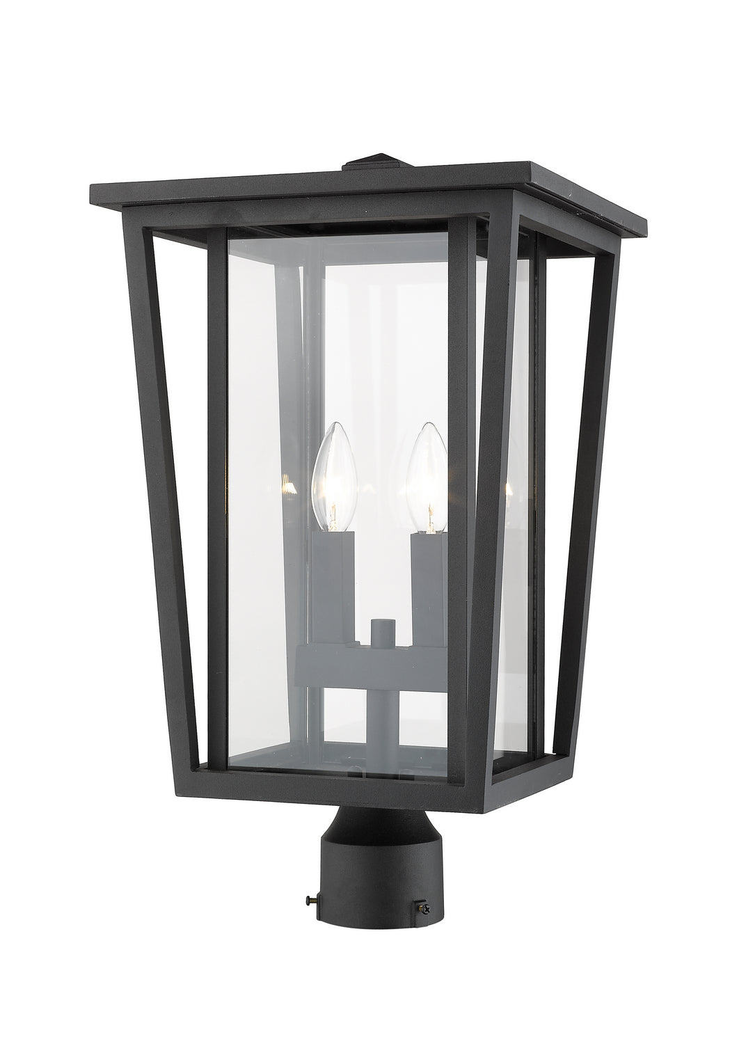 Z-Lite - 571PHBR-BK - Two Light Outdoor Post Mount - Seoul - Black