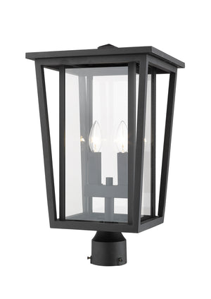 Z-Lite - 571PHBR-BK - Two Light Outdoor Post Mount Fixture - Seoul - Black