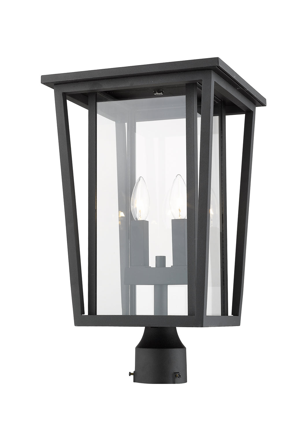 Z-Lite - 571PHBR-BK - Two Light Outdoor Post Mount - Seoul - Black