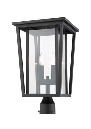 Z-Lite - 571PHBR-BK - Two Light Outdoor Post Mount Fixture - Seoul - Black