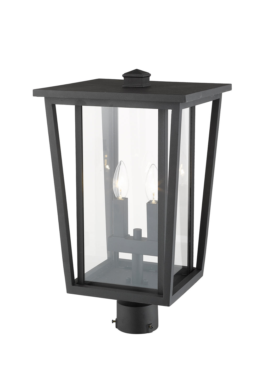 Z-Lite - 571PHBR-BK - Two Light Outdoor Post Mount Fixture - Seoul - Black