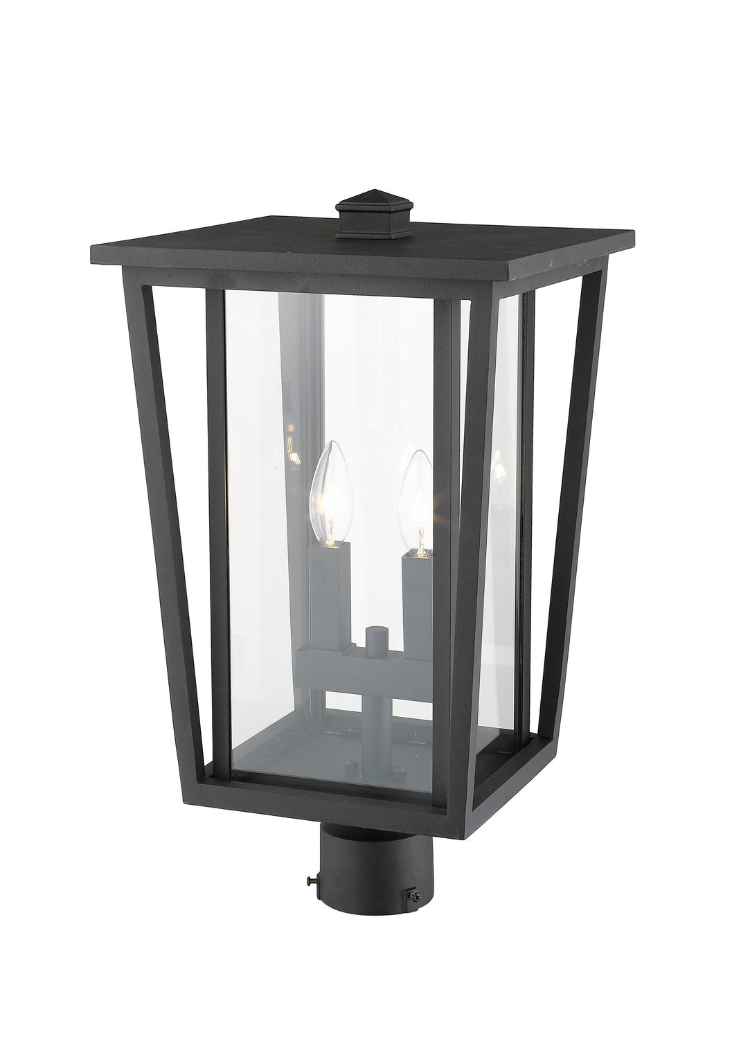 Z-Lite - 571PHBR-BK - Two Light Outdoor Post Mount Fixture - Seoul - Black