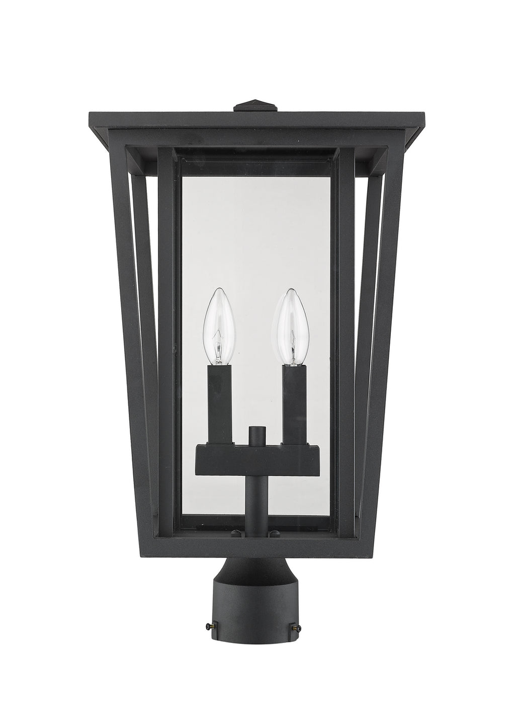 Z-Lite - 571PHBR-BK - Two Light Outdoor Post Mount Fixture - Seoul - Black