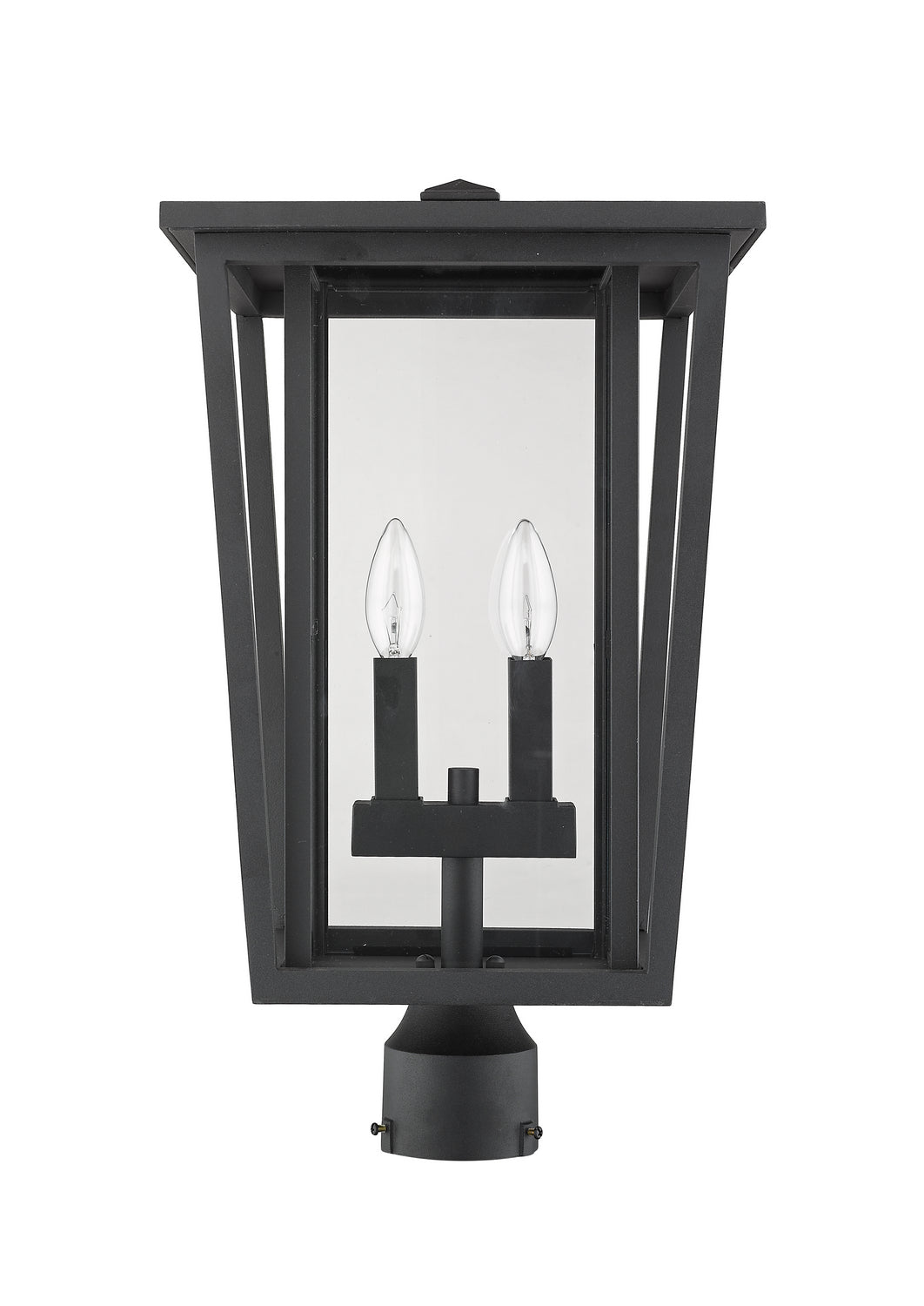 Z-Lite - 571PHBR-BK - Two Light Outdoor Post Mount - Seoul - Black