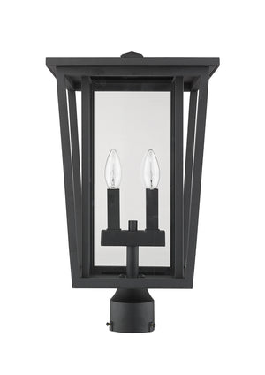 Z-Lite - 571PHBR-BK - Two Light Outdoor Post Mount Fixture - Seoul - Black