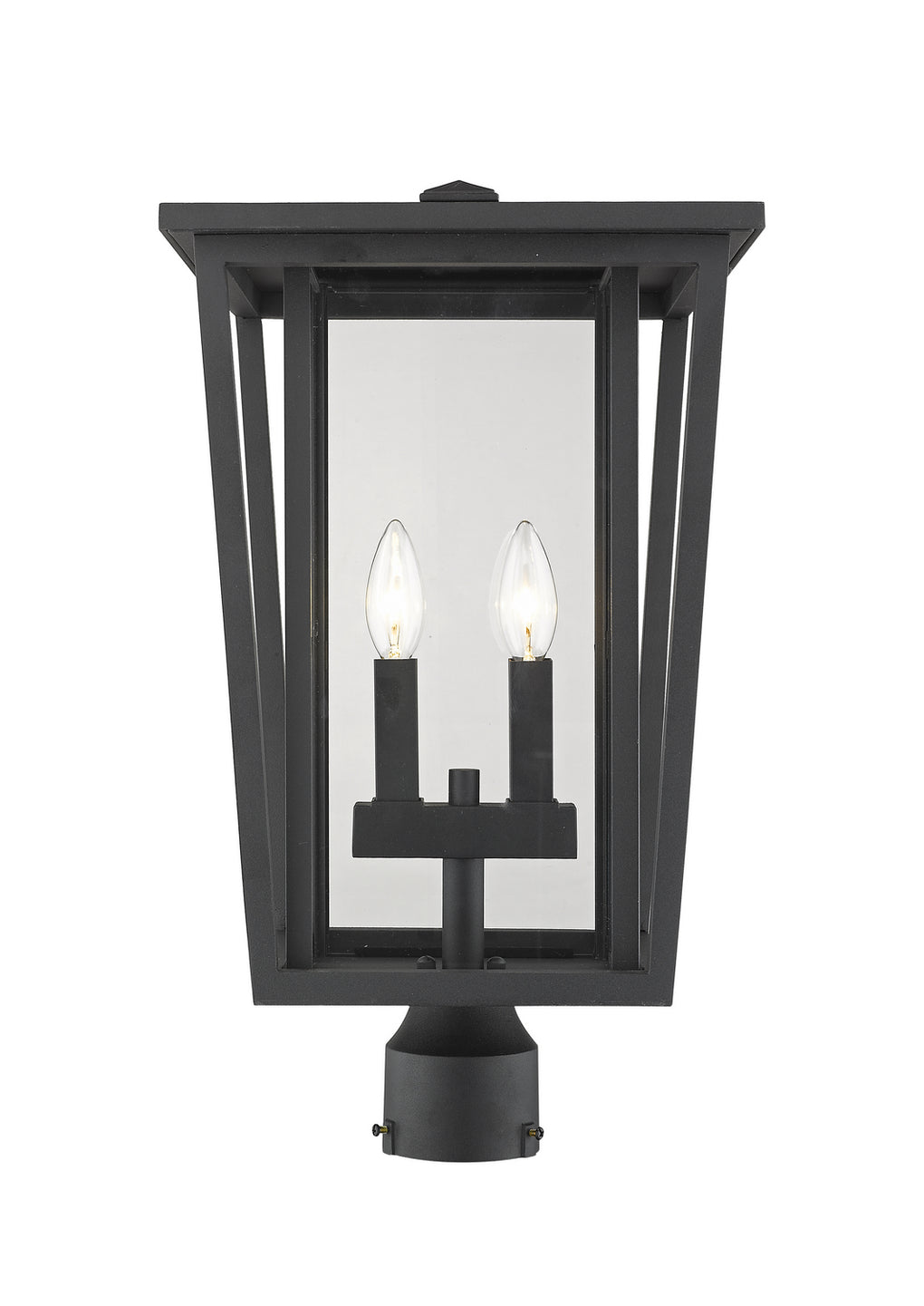 Z-Lite - 571PHBR-BK - Two Light Outdoor Post Mount Fixture - Seoul - Black
