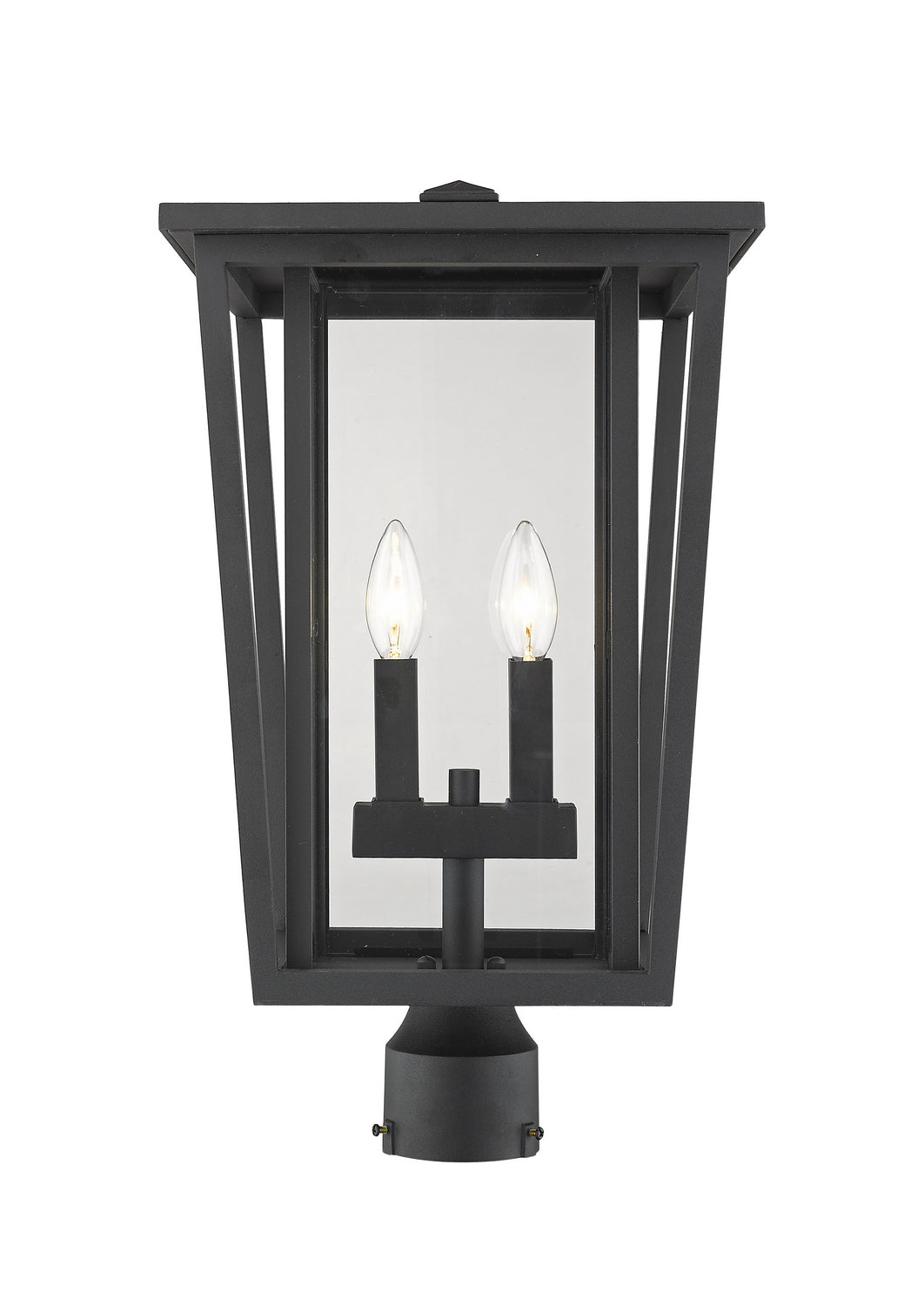 Z-Lite - 571PHBR-BK - Two Light Outdoor Post Mount Fixture - Seoul - Black