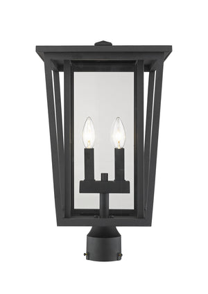 Z-Lite - 571PHBR-BK - Two Light Outdoor Post Mount Fixture - Seoul - Black
