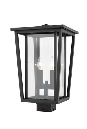 Z-Lite - 571PHBS-BK - Two Light Outdoor Post Mount Fixture - Seoul - Black