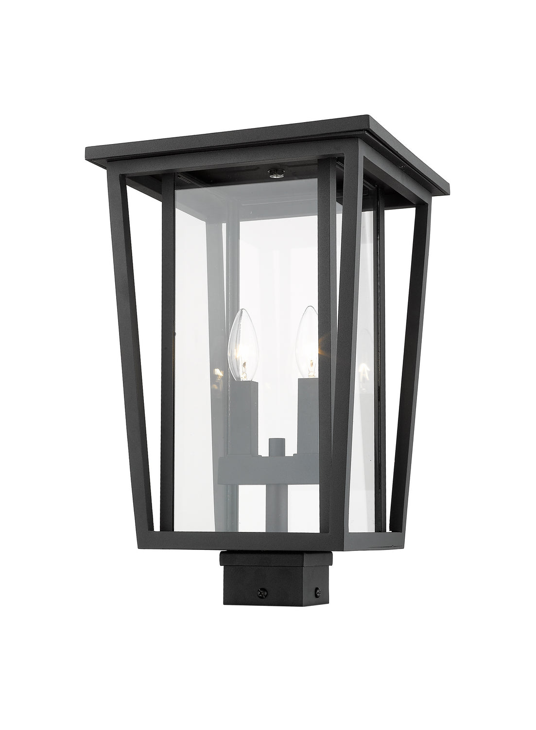 Z-Lite - 571PHBS-BK - Two Light Outdoor Post Mount - Seoul - Black