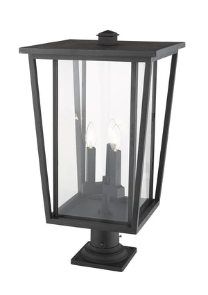 Z-Lite - 571PHXLR-533PM-BK - Three Light Outdoor Pier Mounted Fixture - Seoul - Black