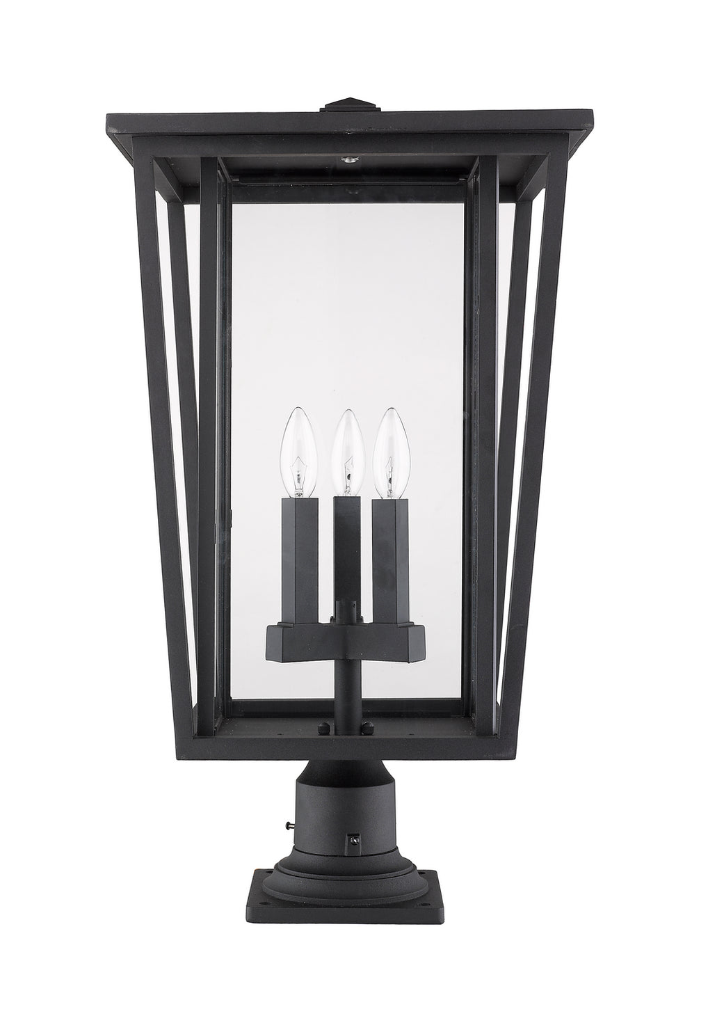 Z-Lite - 571PHXLR-533PM-BK - Three Light Outdoor Pier Mounted Fixture - Seoul - Black