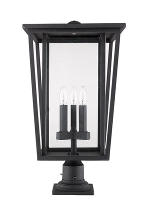 Z-Lite - 571PHXLR-533PM-BK - Three Light Outdoor Pier Mounted Fixture - Seoul - Black