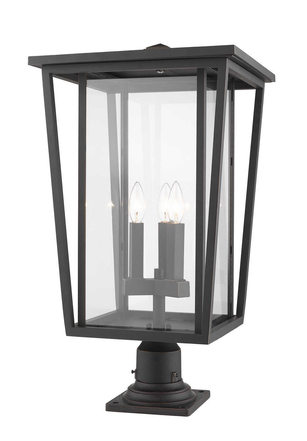 Z-Lite - 571PHXLR-533PM-ORB - Three Light Outdoor Pier Mounted Fixture - Seoul - Oil Rubbed Bronze