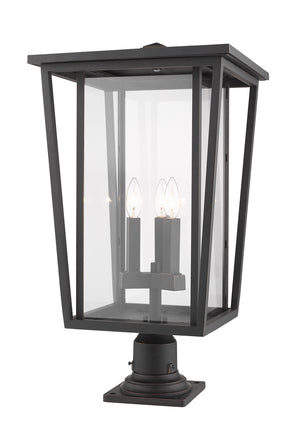 Z-Lite - 571PHXLR-533PM-ORB - Three Light Outdoor Pier Mounted Fixture - Seoul - Oil Rubbed Bronze