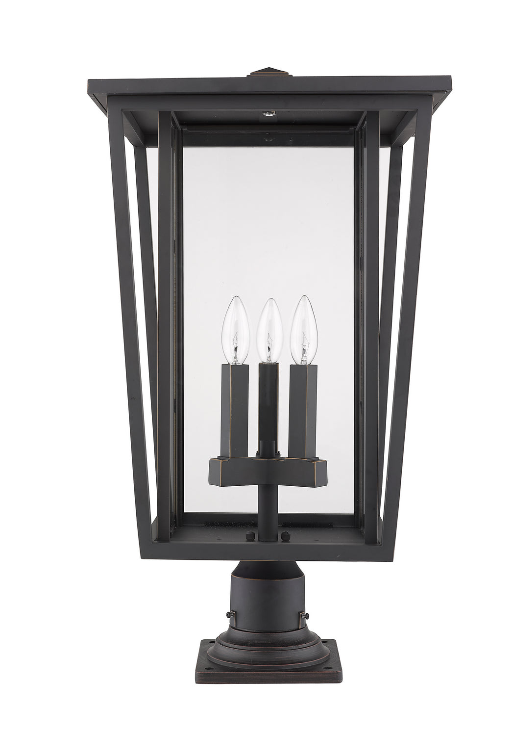 Z-Lite - 571PHXLR-533PM-ORB - Three Light Outdoor Pier Mounted Fixture - Seoul - Oil Rubbed Bronze
