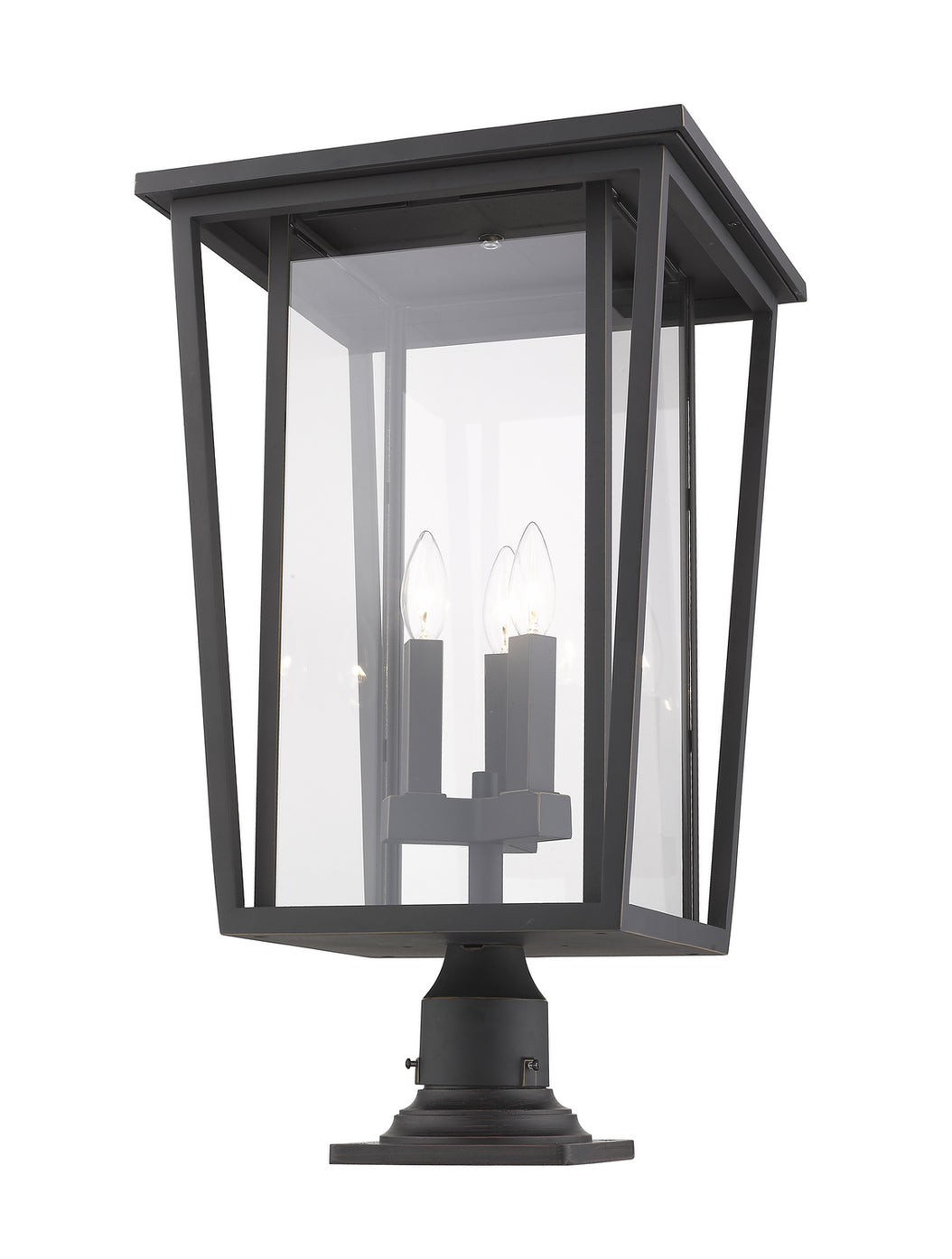 Z-Lite - 571PHXLR-533PM-ORB - Three Light Outdoor Pier Mounted Fixture - Seoul - Oil Rubbed Bronze