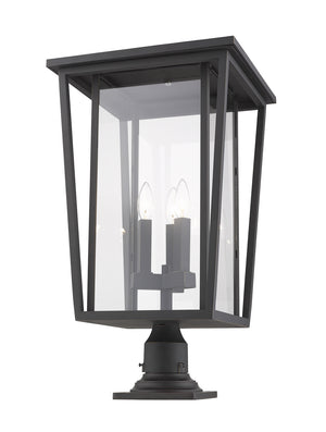 Z-Lite - 571PHXLR-533PM-ORB - Three Light Outdoor Pier Mounted Fixture - Seoul - Oil Rubbed Bronze