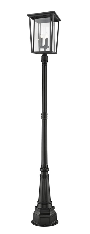 Z-Lite - 571PHXLR-564P-BK - Three Light Outdoor Post Mounted Fixture - Seoul - Black