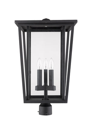 Z-Lite - 571PHXLR-BK - Three Light Outdoor Post Mount Fixture - Seoul - Black