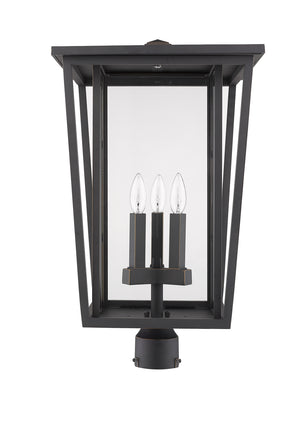 Z-Lite - 571PHXLR-ORB - Three Light Outdoor Post Mount Fixture - Seoul - Oil Rubbed Bronze