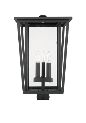 Z-Lite - 571PHXLS-BK - Three Light Outdoor Post Mount Fixture - Seoul - Black