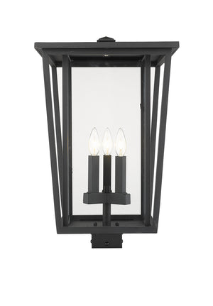 Z-Lite - 571PHXLS-BK - Three Light Outdoor Post Mount Fixture - Seoul - Black