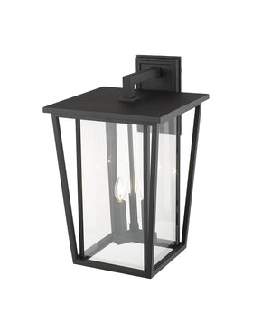 Z-Lite - 571XL-BK - Three Light Outdoor Wall Light - Seoul - Black
