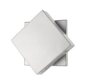 Z-Lite - 573S-SL-LED - LED Outdoor Wall Mount - Quadrate - Silver