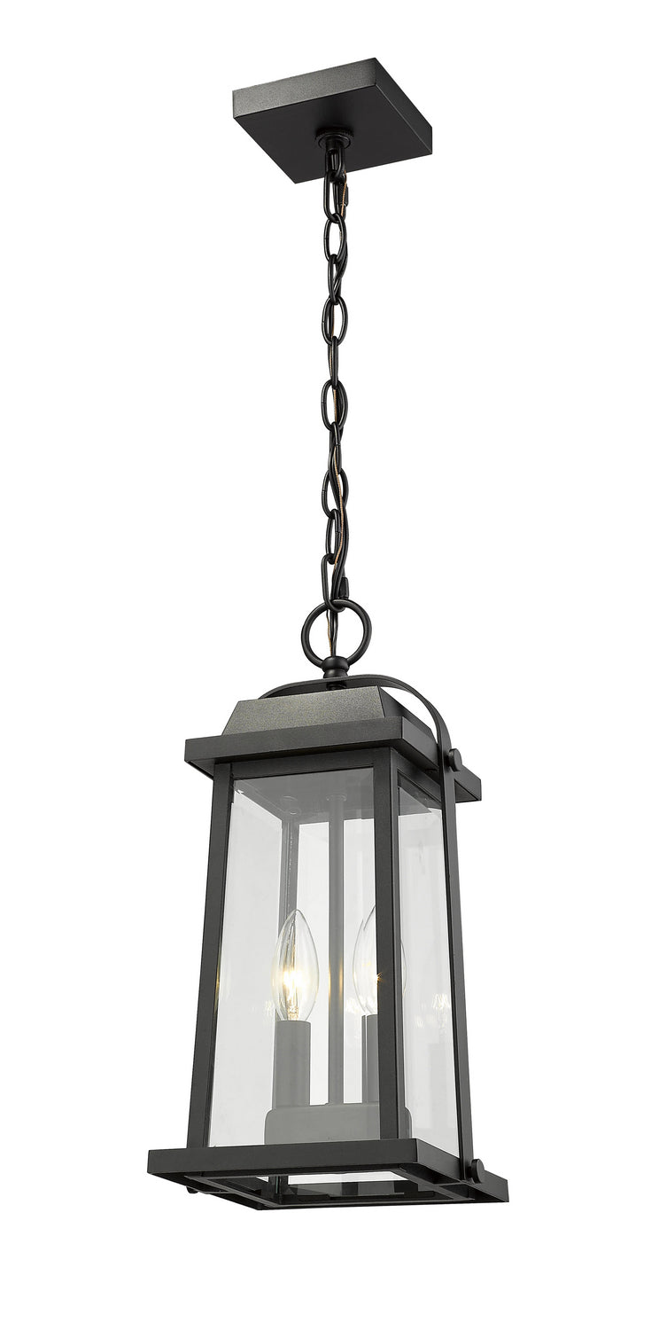 Z-Lite - 574CHM-BK - Two Light Outdoor Chain Mount Ceiling Fixture - Millworks - Black