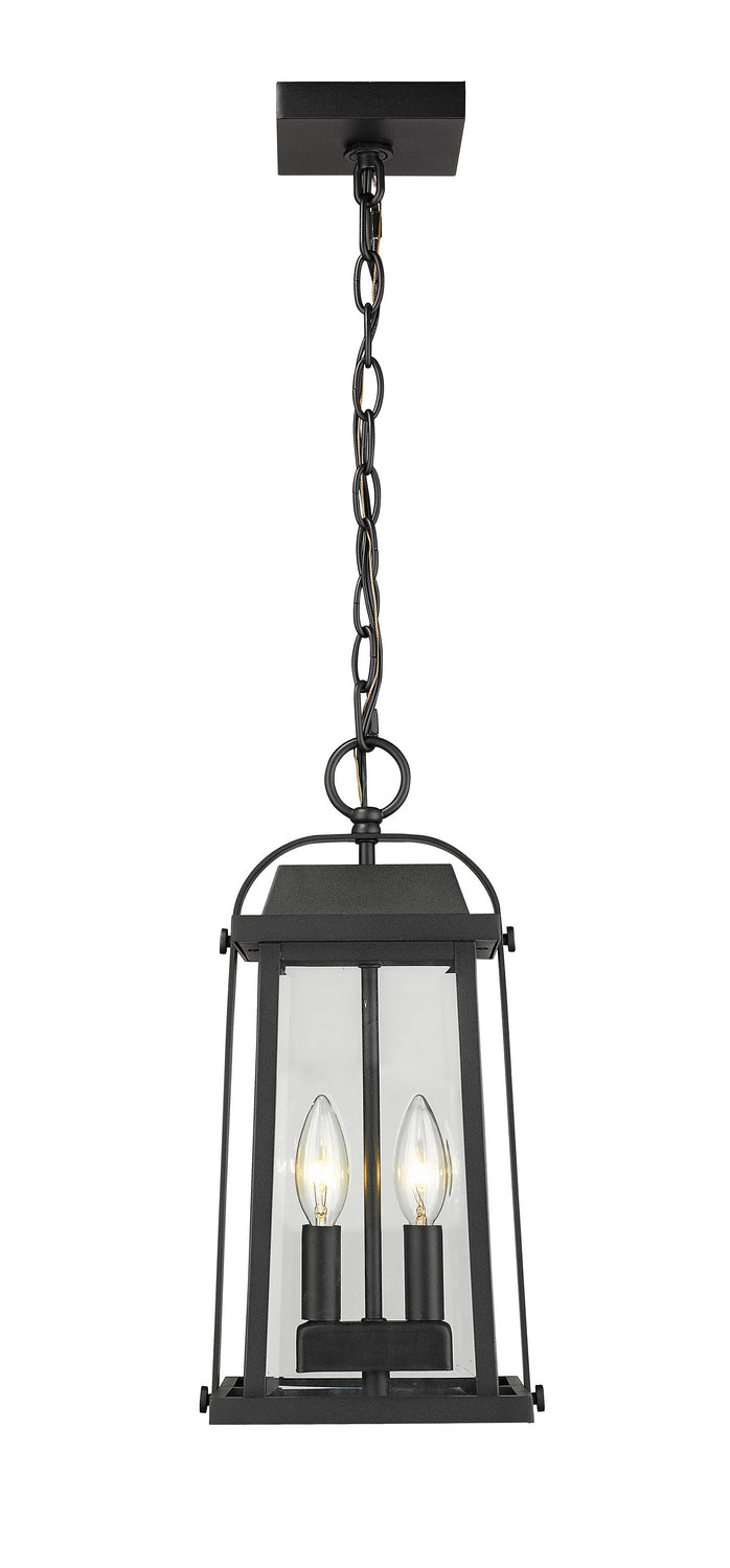 Z-Lite - 574CHM-BK - Two Light Outdoor Chain Mount Ceiling Fixture - Millworks - Black
