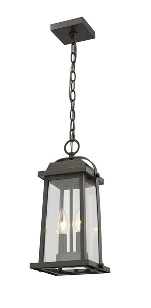 Z-Lite - 574CHM-ORB - Two Light Outdoor Chain Mount Ceiling Fixture - Millworks - Oil Rubbed Bronze